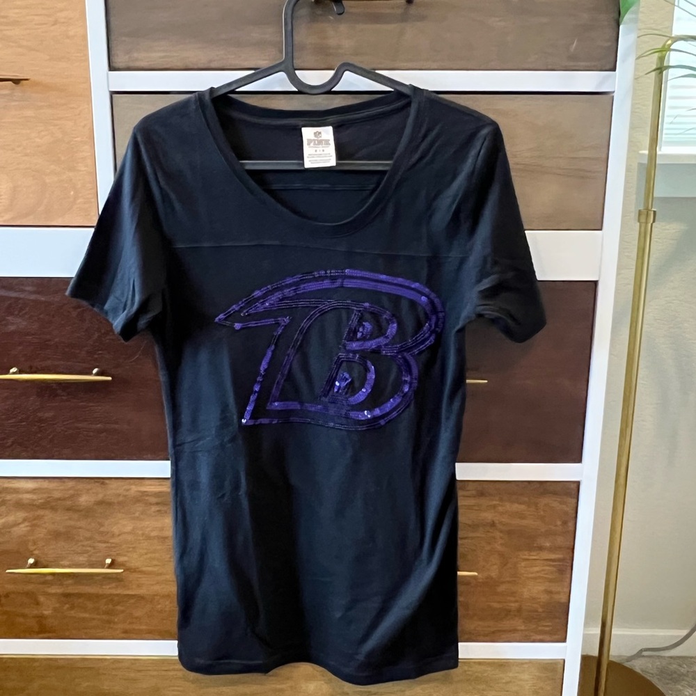 Victoria's Secret PINK NFL Baltimore Ravens Tee Shirt